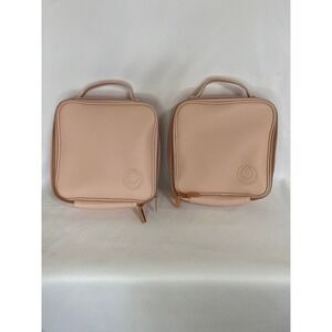 Monat Makeup Cosmetic Toiletries Bags Set of 2 Pink‎